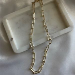 Golden Luxe Paperclip Necklace